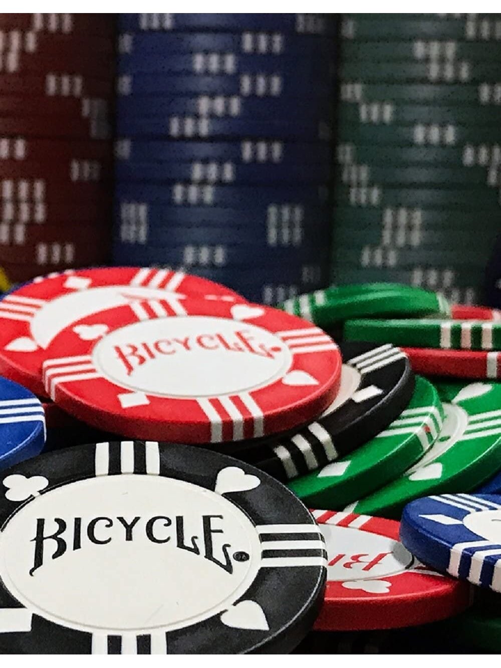 100 Pokerio žetonų rinkinys su dėklu Bicycle 3 100 Pokerio žetonų rinkinys su dėklu Bicycle 3