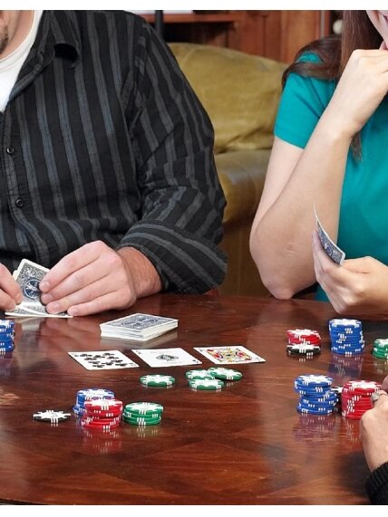 100 Pokerio žetonų rinkinys su dėklu Bicycle 4