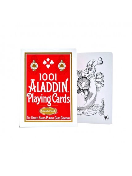 1001 Aladdin žaidimo kortos USPCC (raudonos) 3 1001 Aladdin žaidimo kortos USPCC (raudonos) 3