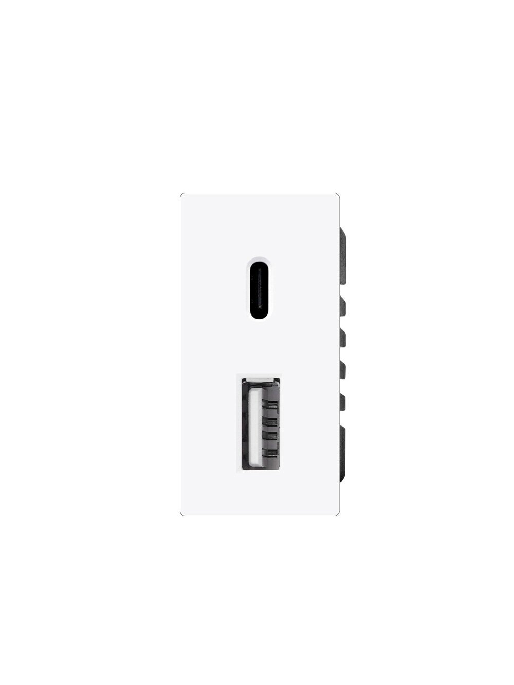 1/2 greito krovimo lizdas Feelspot USB+C, be rėmelio, baltas, 20W 1/2 greito krovimo lizdas Feelspot USB+C, be rėmelio, baltas, 20W