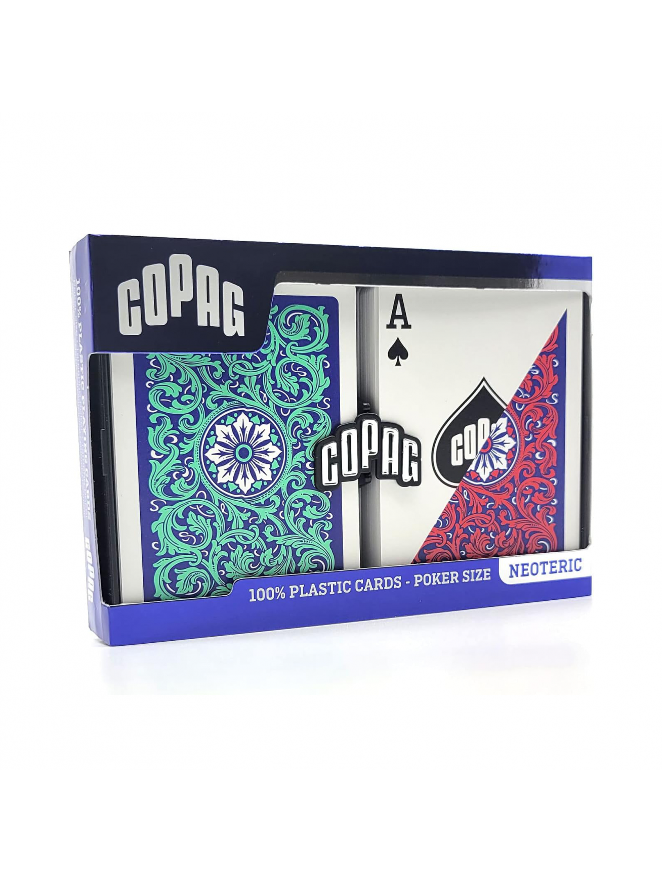 1546 Neoteric Poker size Standard index žaidimo kortos dviguba kaladė (raudona ir žala) Copag 7 1546 Neoteric Poker size Standard index žaidimo kortos dviguba kaladė (raudona ir žala) Copag 7