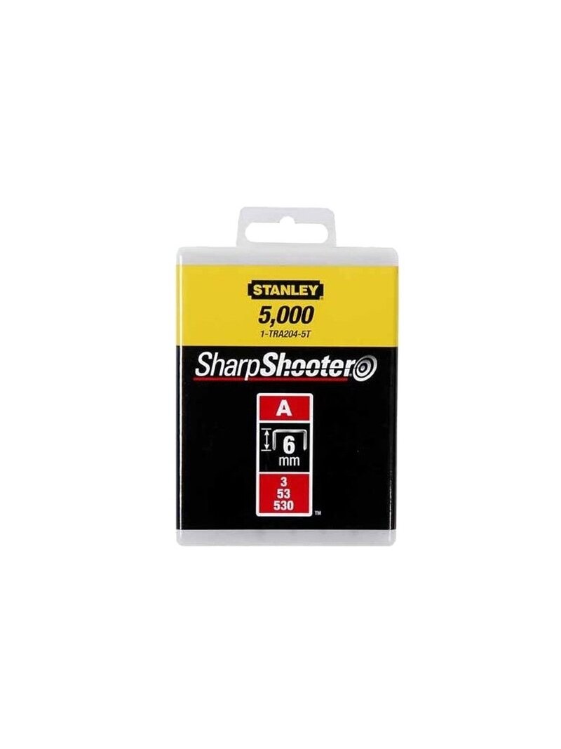 53 A tipo kabės „STANLEY" 5000 vnt. 8 mm 53 A tipo kabės „STANLEY" 5000 vnt. 8 mm