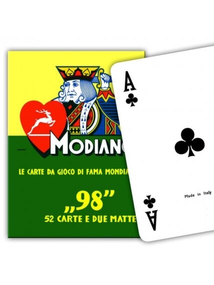 ''98'' pokerio kortos Modiano (mėlynos) 2