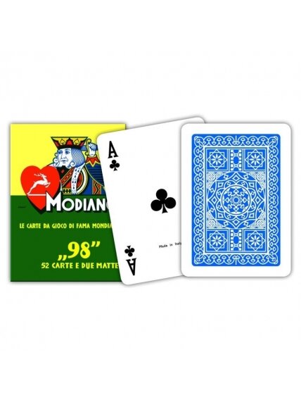 ''98'' pokerio kortos Modiano (mėlynos) ''98'' pokerio kortos Modiano (mėlynos)
