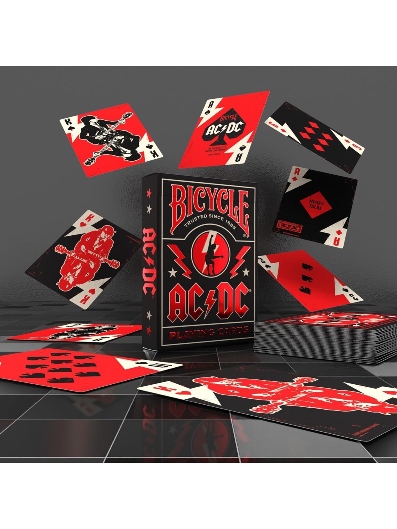 AC/DC žaidimo kortos Bicycle 1