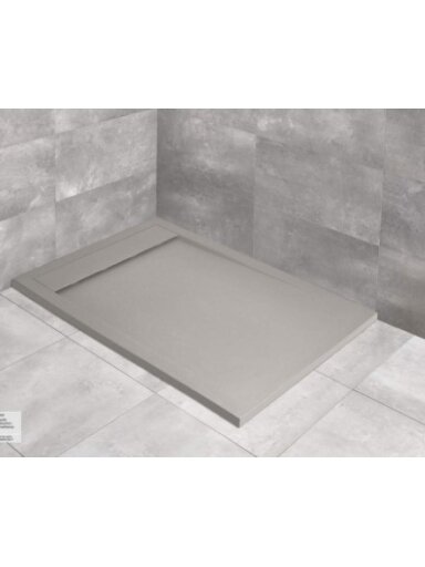 Akmens masės dušo padėklas Radaway Teos F 100x90x3 cm, cemento spalva