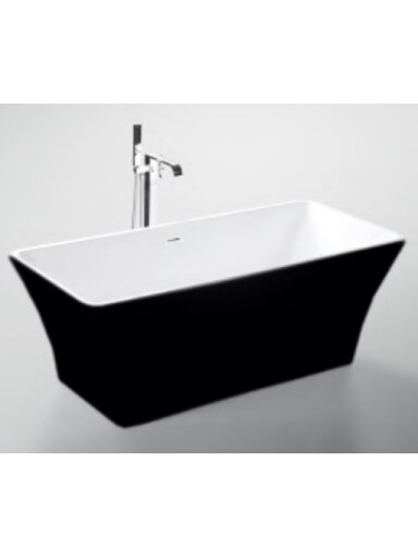Akrilinė vonia GRACE 209 balta/juoda