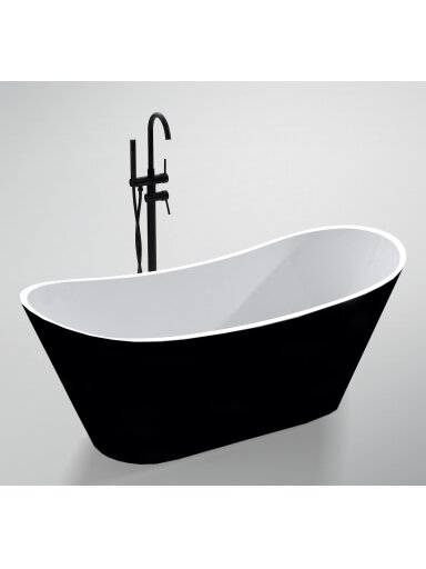 Akrilinė vonia LIBRA 206 balta/juoda