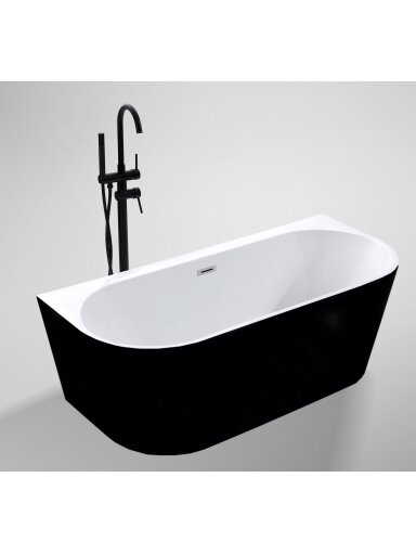 Akrilinė vonia RIVA 207 balta/juoda