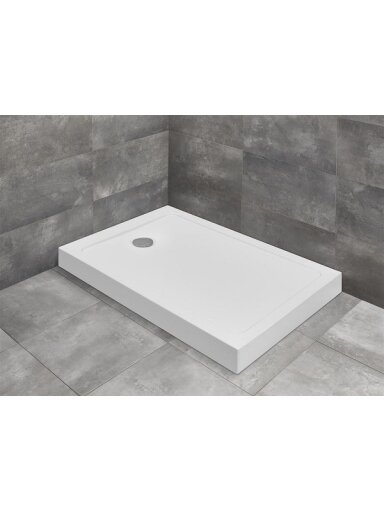 Akrilinis dušo padėklas Radaway Doros F Compact 1200x700x120, su integruota uždanga