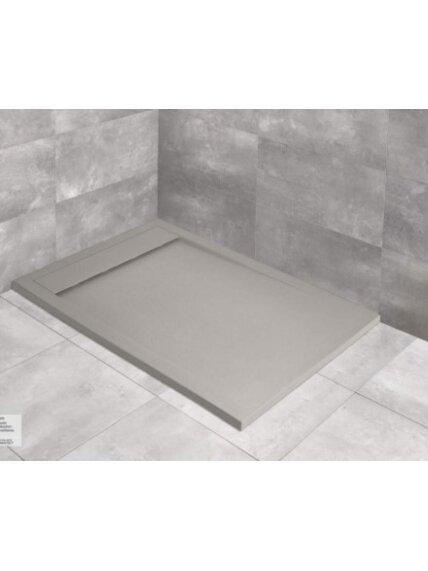 Akmens masės dušo padėklas Radaway Teos F 100x90x3 cm, cemento spalva Akmens masės dušo padėklas Radaway Teos F 100x90x3 cm, cemento spalva