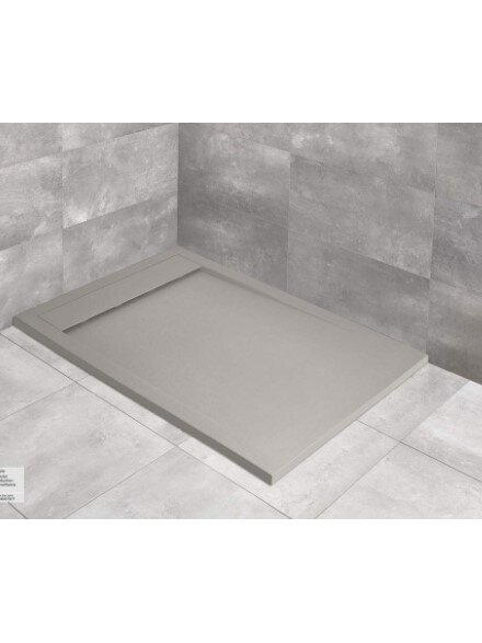 Akmens masės dušo padėklas Radaway Teos F 100x90x3 cm, cemento spalva Akmens masės dušo padėklas Radaway Teos F 100x90x3 cm, cemento spalva
