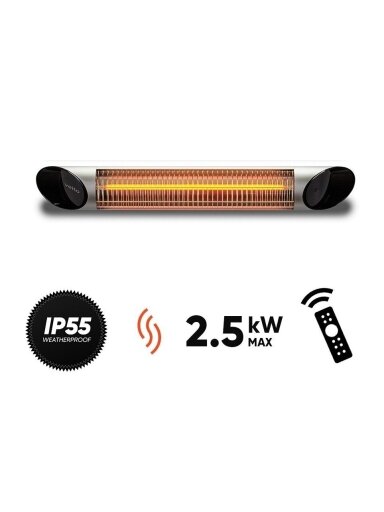 Anglies pluošto infraraudonųjų spindulių šildytuvas Veito BLADE S, sidabrinis