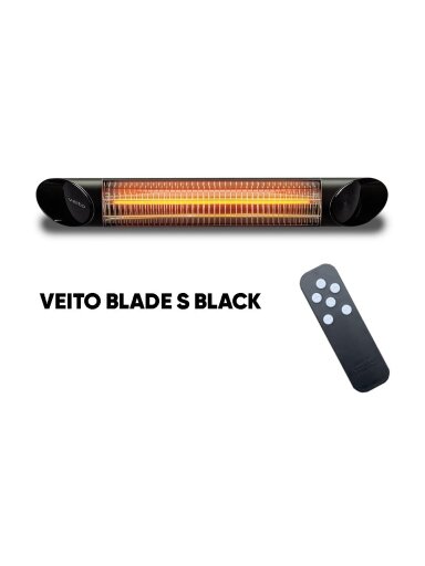 Anglies pluošto infraraudonųjų spindulių šildytuvas Veito BLADE S su stovu