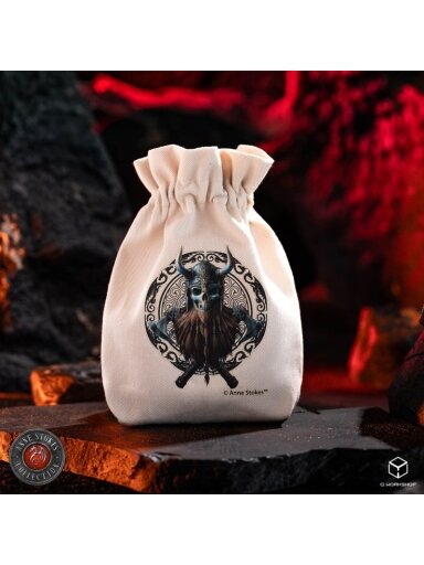 Anne Stokes Viking Skull kauliukų maišelis Q-Workshop