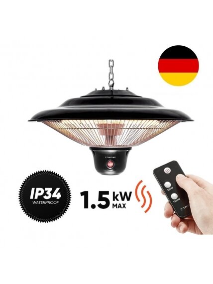 Anglies pluošto infraraudonųjų spindulių šildytuvas Trotec IR 1500 SC Anglies pluošto infraraudonųjų spindulių šildytuvas Trotec IR 1500 SC