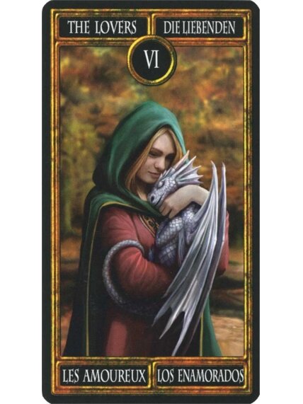 Anne Stokes Dragon Taro kortos Fournier 3