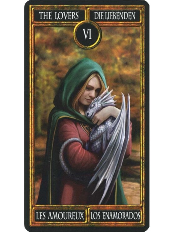 Anne Stokes Dragon Taro kortos Fournier 3