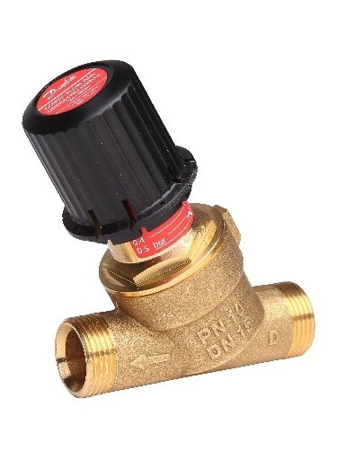 Apvadinis ventilis AVDO 20, DN20, PN10, ribos 0.05-0.5 bar, tiesus