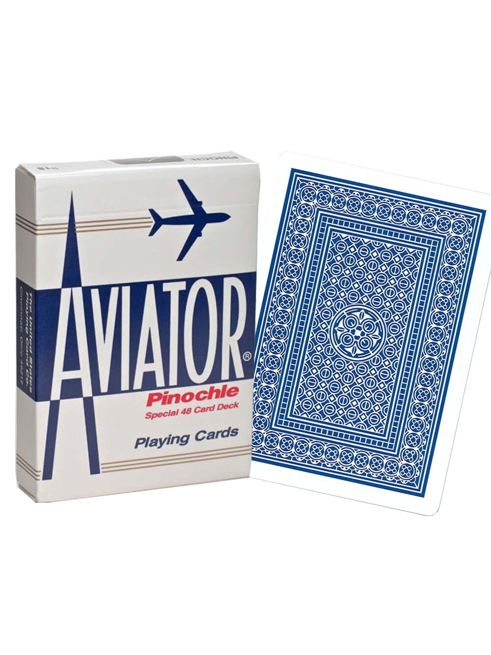 Aviator Pinochle Standard pokerio kortos (Mėlynos)