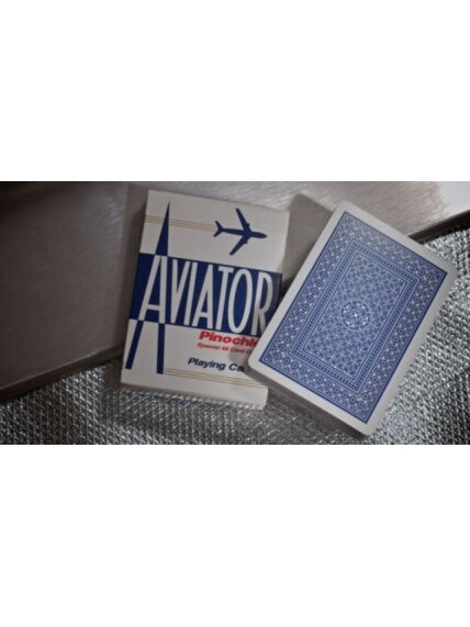 Aviator Pinochle Standard pokerio kortos (Mėlynos) 2 Aviator Pinochle Standard pokerio kortos (Mėlynos) 2