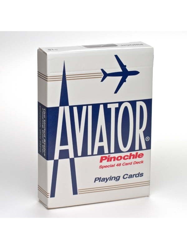 Aviator Pinochle Standard pokerio kortos (Mėlynos) 1 Aviator Pinochle Standard pokerio kortos (Mėlynos) 1