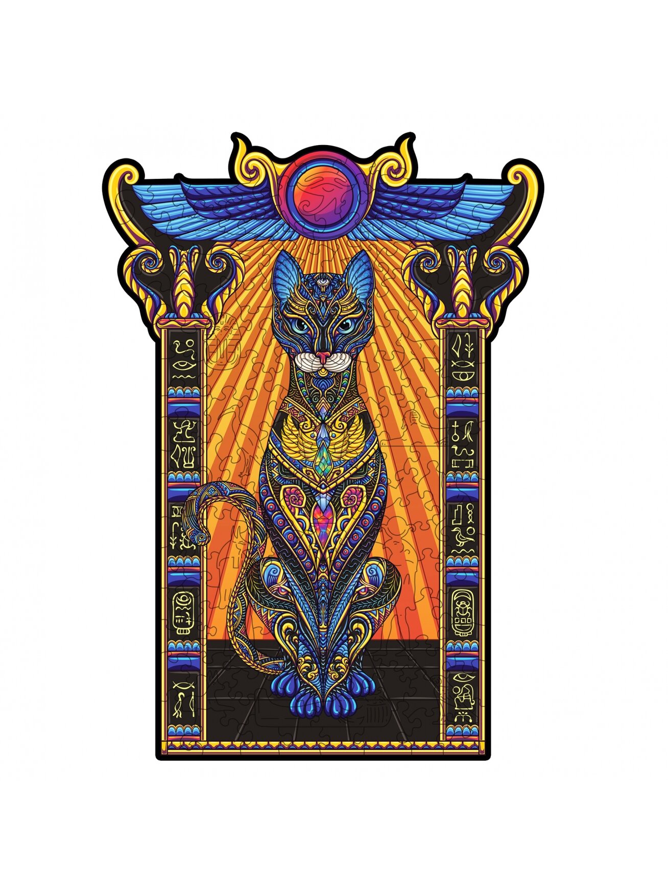 Bastet Dėlionė Iš Medžio XL Dydis (600 detalių) Fantasy Puzzles 4
