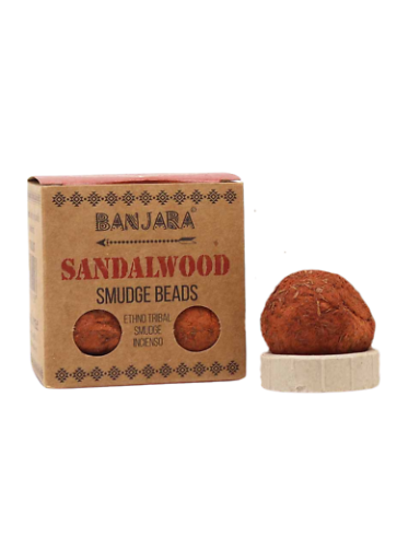 Banjara smilkalų karoliukai – Sandalwood
