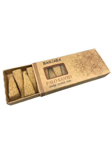 Banjara Smudge Piramidės formos kūgeliai smilkinimui  - Palo Santo