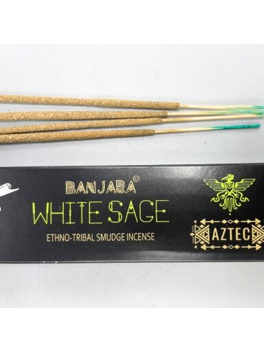 Banjara Tribal smilkalų lazdelės - White Sage