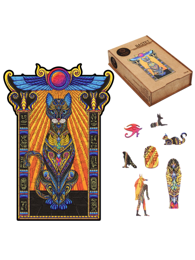Bastet Dėlionė Iš Medžio M Dydis (150 detalių) Fantasy Puzzles