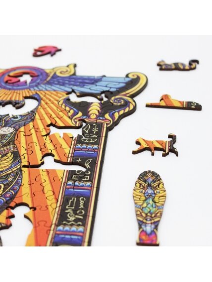 Bastet Dėlionė Iš Medžio XL Dydis (600 detalių) Fantasy Puzzles 7 Bastet Dėlionė Iš Medžio XL Dydis (600 detalių) Fantasy Puzzles 7