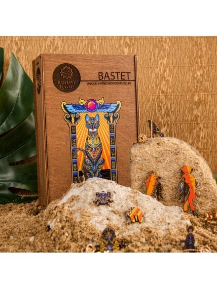 Bastet Dėlionė Iš Medžio XL Dydis (600 detalių) Fantasy Puzzles 10 Bastet Dėlionė Iš Medžio XL Dydis (600 detalių) Fantasy Puzzles 10