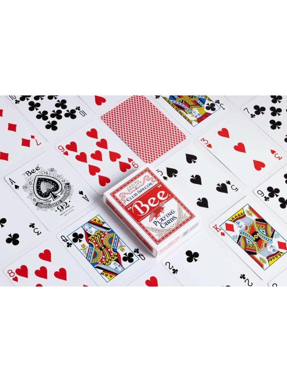 Bee Standard pokerio kortos (Raudonos) 4 Bee Standard pokerio kortos (Raudonos) 4