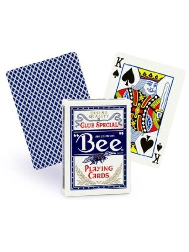 Bee Standard pokerio kortos (Mėlynos)