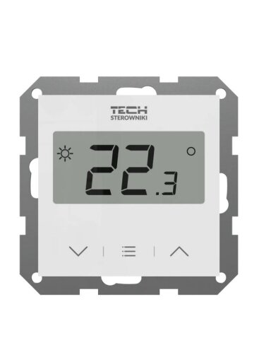 Belaidis kambario termostatas su drėgmės jutikliu EU-F-8z, baltas