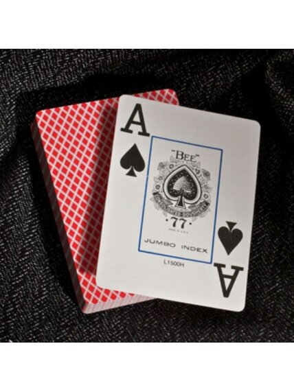 Bee Jumbo pokerio kortos (Raudonos) 2