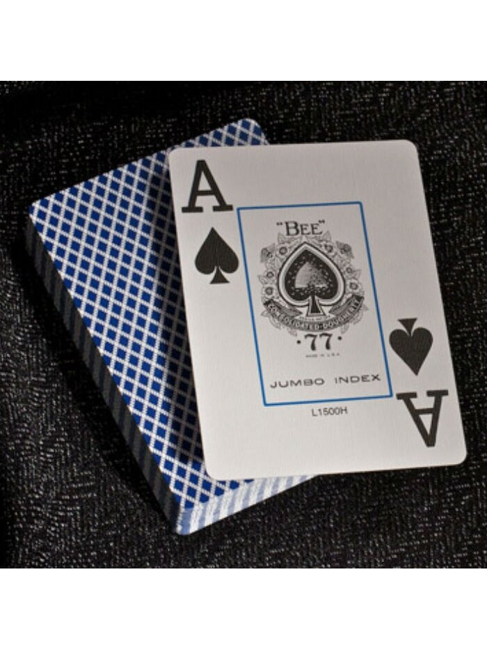 Bee Jumbo pokerio kortos (Mėlynos) 3 Bee Jumbo pokerio kortos (Mėlynos) 3