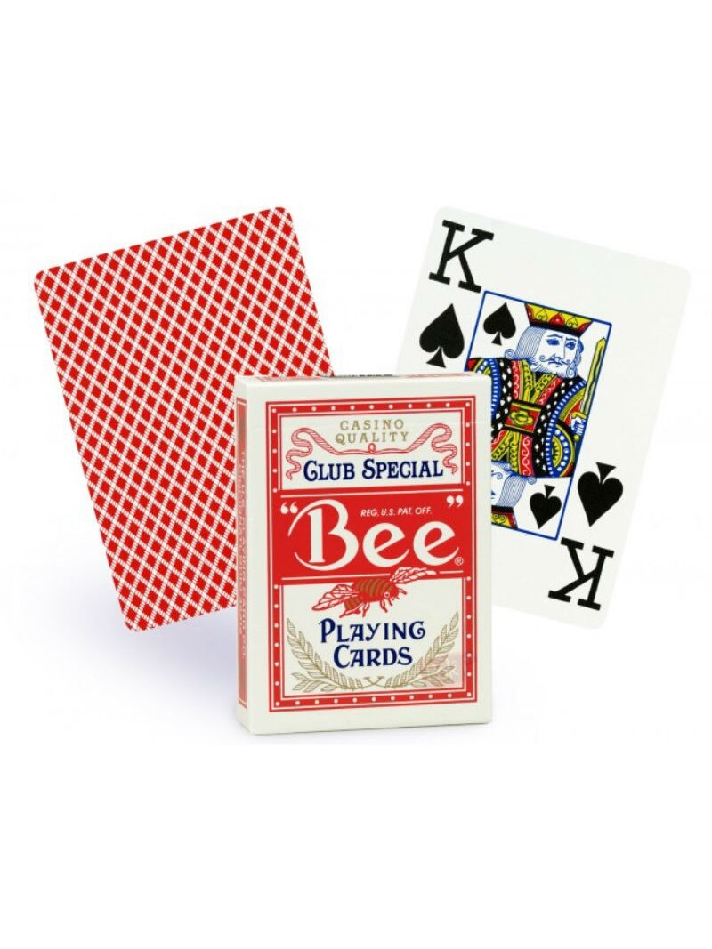 Bee Jumbo pokerio kortos (Raudonos)