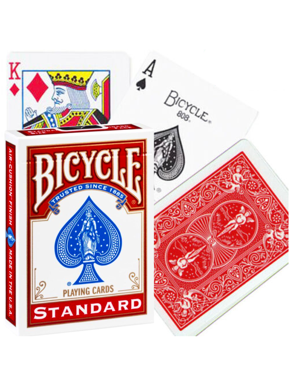 Bicycle Rider Standard pokerio kortos (Raudonos) Bicycle Rider Standard pokerio kortos (Raudonos)