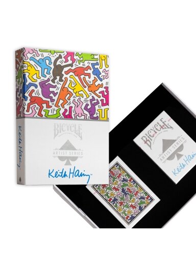 Bicycle Artist Series: Keith Haring Žaidimo kortų rinkinys dėžutėje Bicycle