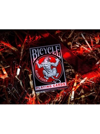 Bicycle Black Tiger revival edition žaidimo kortos