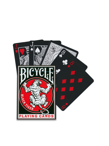 Bicycle Black Tiger revival edition žaidimo kortos