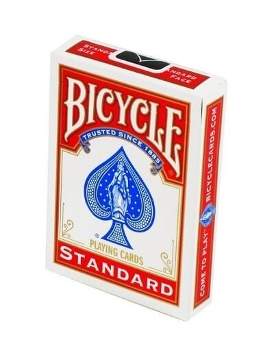 Bicycle Blank Back Standard Face Red kortos