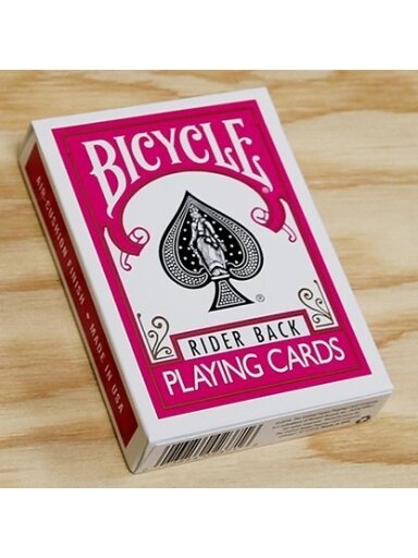 Bicycle Fuchsia Rider Back kortos