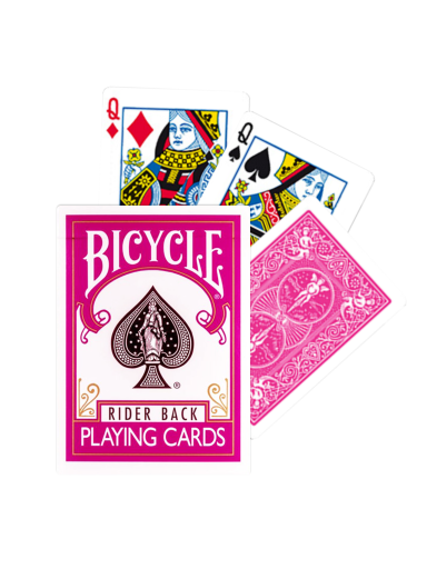 Bicycle Fuchsia Rider Back kortos
