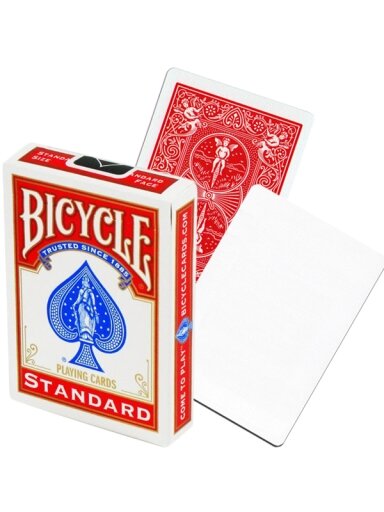 Bicycle Rider Back Blank Face kortos (Raudonos)