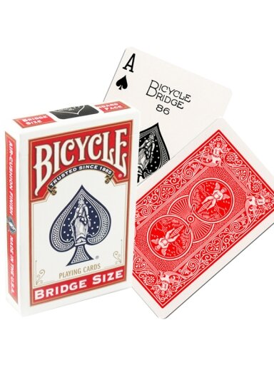 Bicycle Rider Back Bridge Size kortos (Raudonos)
