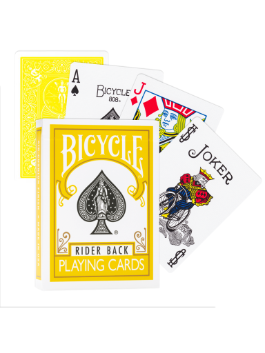 Bicycle Rider Back kortos (Geltonos)