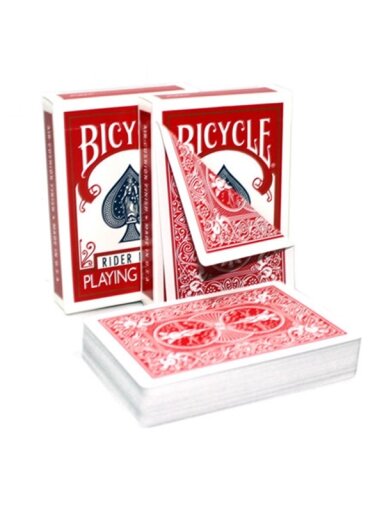 Bicycle Rider Double Back kortos (Raudonos)